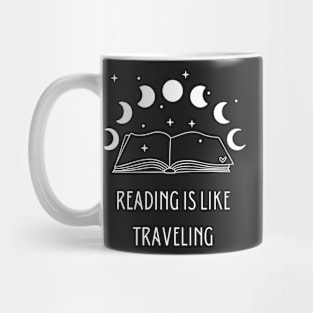 Reading is like traveling Mug
